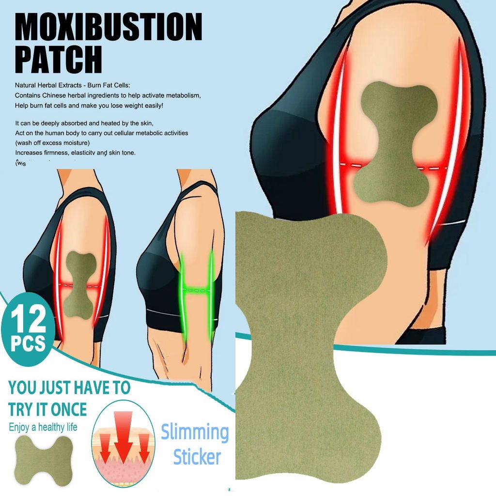 Set 12 Miếng Dán Giảm Cân Thảo Dược Làm Thon Gọn Cơ Thể Hiệu Quả