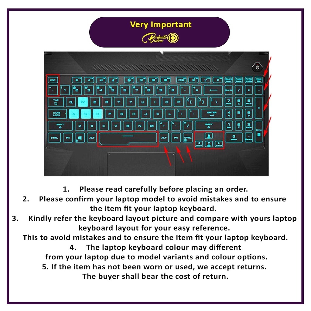 Tấm Silicone Bọc Bàn Phím Máy Tính Asus TUF Gaming A15 A17 FX506 FA506 FX507 FA507