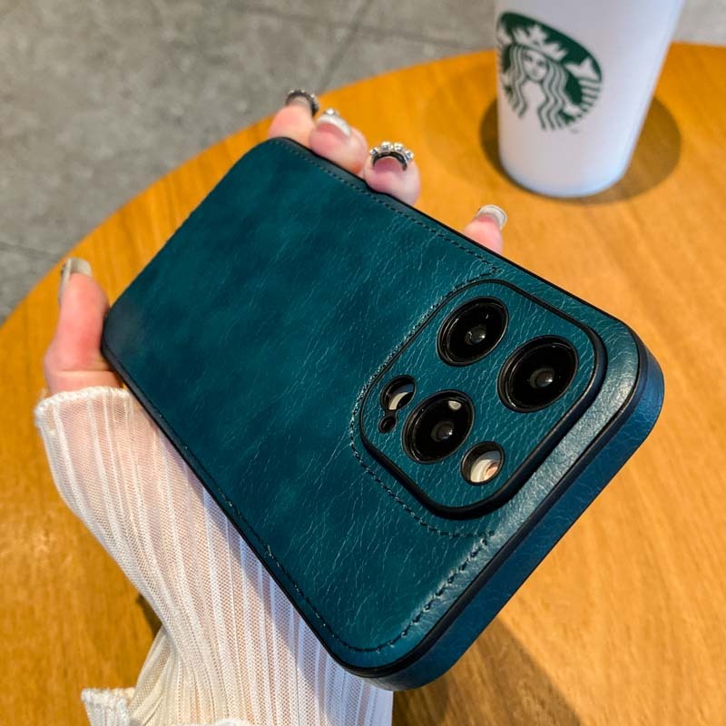 Dành Cho iphone 16 15 pro max 14plus 16plus Vỏ Điện Thoại Kinh Doanh In Da vintage Cao Cấp Cho iphone 14 pro max 15promax 15plus Sang Trọng Da PU ốp Lưng