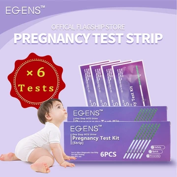 Egens Bộ 6 Que Thử Thai HCG Chính Xác Cao Test Nhanh Hộp Que Thử Thai Chuyên Dụng Cho Hcg Upt Kèm Cốc Nước Tiểu Miễn Phí