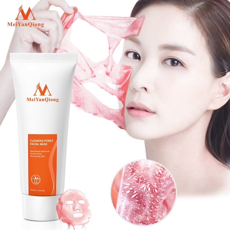 Ảnh MeiYanQiong Mặt Nạ 50g Tẩy Tế Bào Chết Hỗ Trợ Cải Thiện Mụn Đầu Đen Và Se Khít Lỗ Chân Làm Sạch Sâu Kiểm Soát Dầu Mặt Nạ Loại Bỏ Sóc Da Hiệu Quả Dưỡng Trắng Da Cấp ẩm Chống Lão Hóa 40g 1