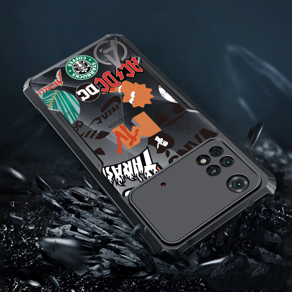 Ốp lưng trong suốt chống sốc XIAOMI POCO M7 M6 M5 M5S M4 M3 Pro X3 NFC X4 X5 GT C40 F3 F4 F5 F6 F7 Pro Ultra C55 4G 5G Graffiti Cartoong Vỏ TPU Cove