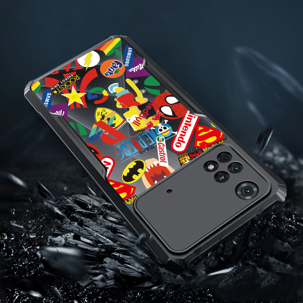 Ốp lưng trong suốt chống sốc XIAOMI POCO M7 M6 M5 M5S M4 M3 Pro X3 NFC X4 X5 GT C40 F3 F4 F5 F6 F7 Pro Ultra C55 4G 5G Graffiti Cartoong Vỏ TPU Cove
