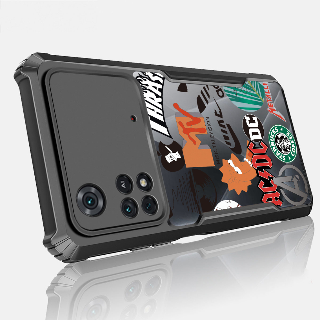 Ốp lưng trong suốt chống sốc XIAOMI POCO M7 M6 M5 M5S M4 M3 Pro X3 NFC X4 X5 GT C40 F3 F4 F5 F6 F7 Pro Ultra C55 4G 5G Graffiti Cartoong Vỏ TPU Cove