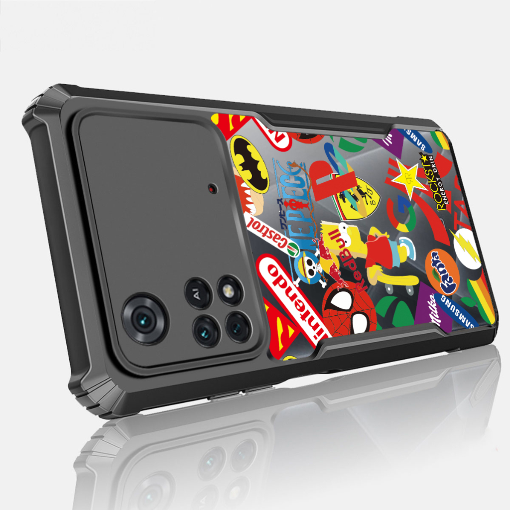 Ốp lưng trong suốt chống sốc XIAOMI POCO M7 M6 M5 M5S M4 M3 Pro X3 NFC X4 X5 GT C40 F3 F4 F5 F6 F7 Pro Ultra C55 4G 5G Graffiti Cartoong Vỏ TPU Cove