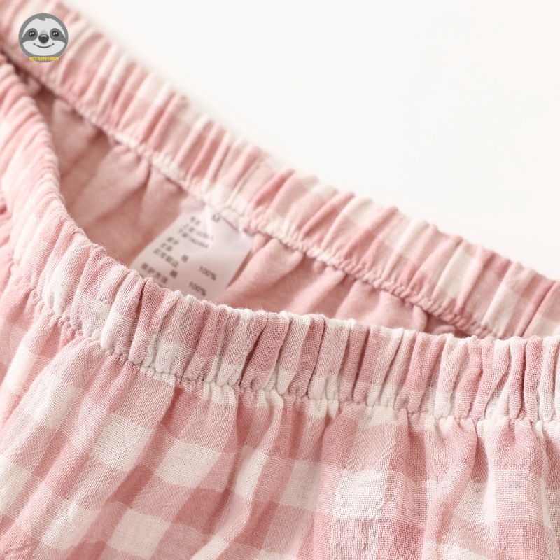Phong Cách muji Nhật Bản / Áo Len Dài Tay Hai Lớp Chất Lượng Cao / Đồ Ngủ cotton Nguyên Chất / Thoải Mái Cho Cặp Đôi po