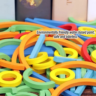Đồ Chơi Lắp Ráp Hình Tròn Bằng Gỗ DIY Sáng Tạo Cho Trẻ Em