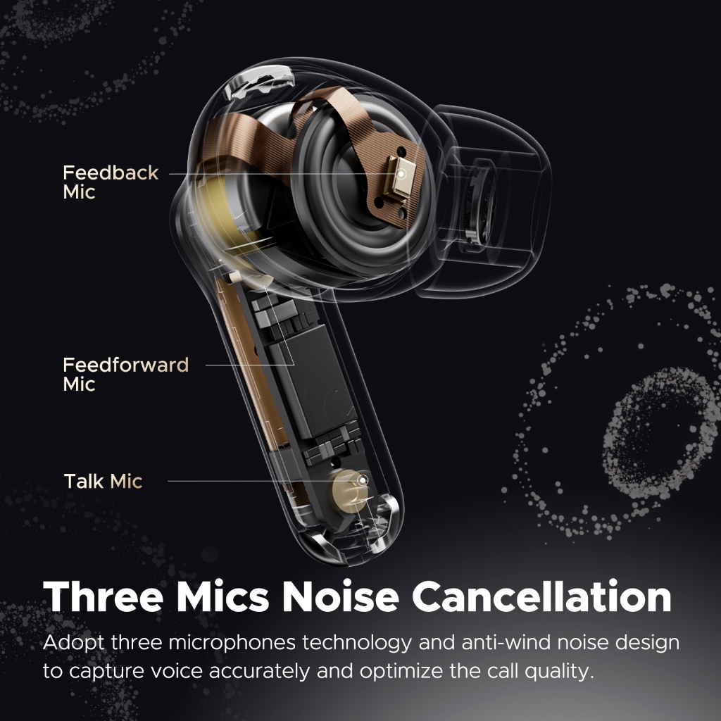 Ảnh Tai nghe không dây SOUNDPEATS Capsule 3 Pro Bluetooth 5.3 LDAC ANC trong suốt chống ồn 4