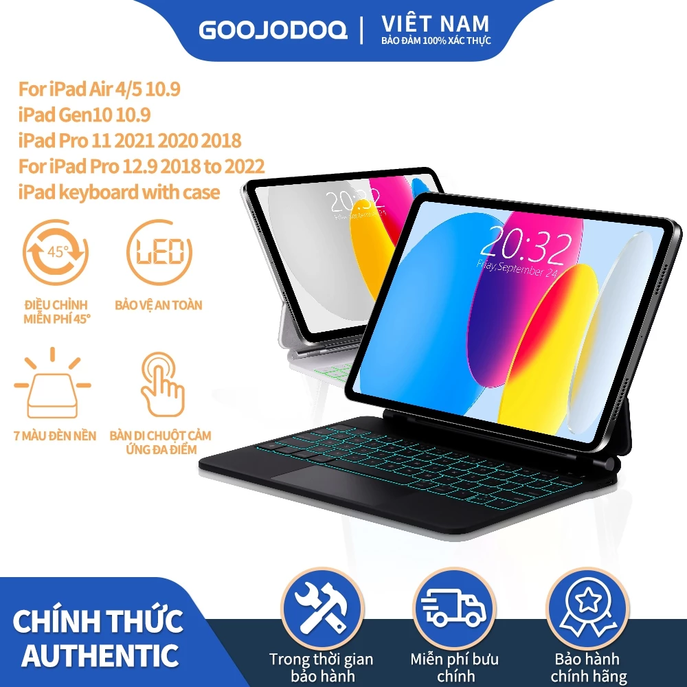 Bao da bàn phím không dây GOOJODOQ