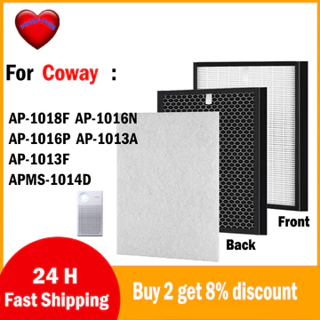 Dành Cho Máy Lọc Không Khí Coway Bộ Lọc HEPA Bộ Lọc Than Hoạt Tính Tổng Hợp AP-1018F AP-1016N AP-1016P AP-1013A AP-1013F APMS-1014D