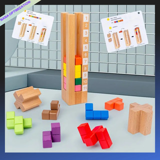 Bộ Đồ Chơi Xếp Hình Tetris Phát Triển Trí Tuệ Cho Bé
