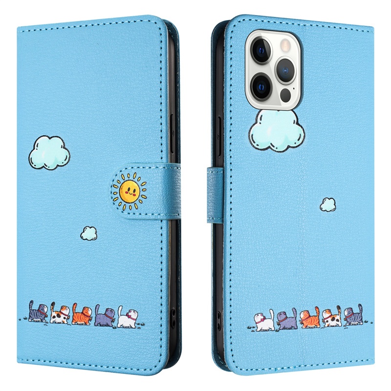 Ốp Lật Cho Samsung Galaxy Note 9 10 20 Plus Pro Ultra A12 F12 M12 A22 A32 A22S A52 A52S M32 A20e A10e 4g 5g Bao Da Ví Khe Cắm Thẻ Đứng Hoạt Hình Dễ Thương