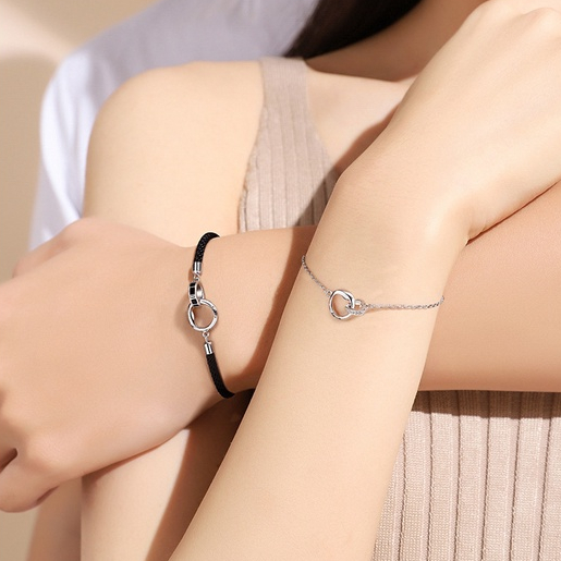 Mobius Vòng Tay Bện Dây Đơn Giản Thời Trang Cho Cặp Đôi