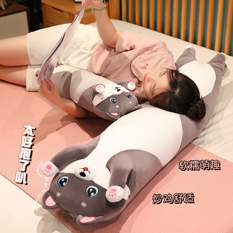 Rytanda Long Black Cat plush toy Mèo Đen Nhồi Bông Mềm Mại Dễ Thương Dùng Làm Quà Tặng Gấu bông đồ chơi sang trọng