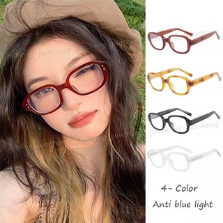 Khung kính mắt hình bầu dục hẹp cổ điển hiện đại chống ánh sáng xanh cho nữ Ins Style Gương chiếu sáng phẳng tối giản