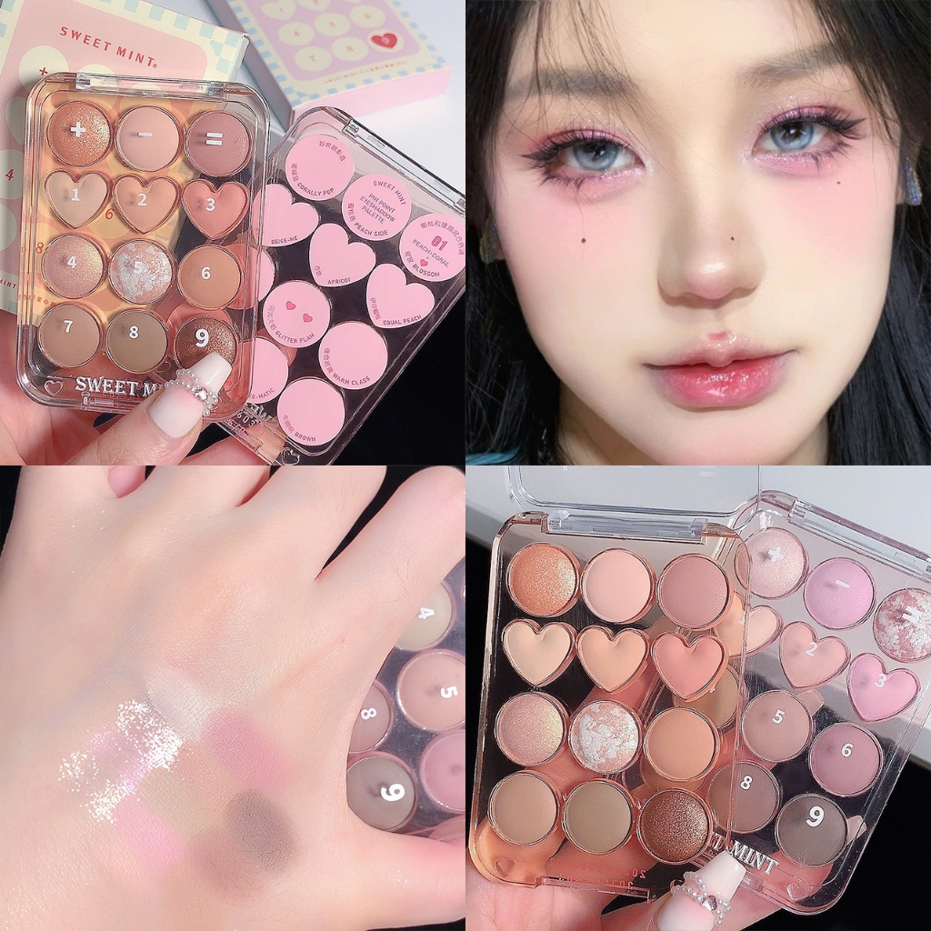 SWEET MINT Bảng Phấn Mắt 12 Ô Trái Tim Soft Eye Shadow HZMBB1828 Shopee Việt Nam