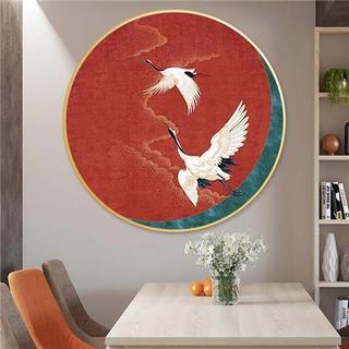 MOZI✨tranh phong cảnh cổ điển 30*30cm tranh tô màu theo số màu sắc theo kích thước Màu theo số tranh số hóa Tranh Sơn Dầu Hình Hoa Sen Dạng Khung Tròn Tự Tô Màu Trang Trí Nội Thất