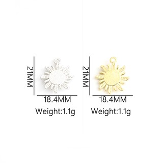 Bộ 10 Mặt Dây Chuyền Hợp Kim Hình Hoa Hướng Dương Đính Đá Mắt Mèo Nhiều Màu Sang Trọng