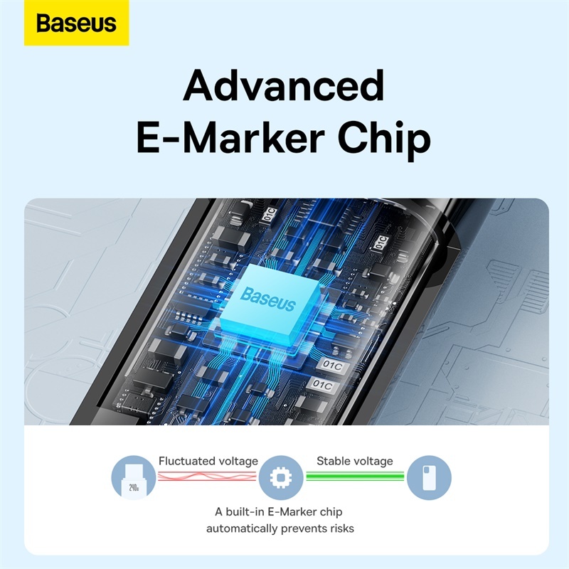 Ảnh Cáp Sạc Baseus  Dây Cáp Sạc Nhanh USB-C Loại C Type C 240w Cho iPp15 pd3.1 Realme Samsung S23 Mac PC 3