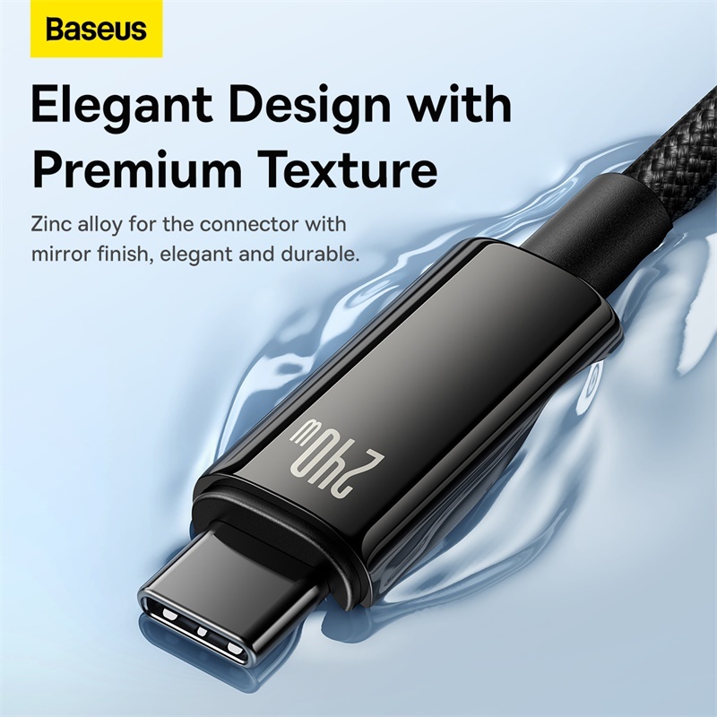 Ảnh Cáp Sạc Baseus  Dây Cáp Sạc Nhanh USB-C Loại C Type C 240w Cho iPp15 pd3.1 Realme Samsung S23 Mac PC 4