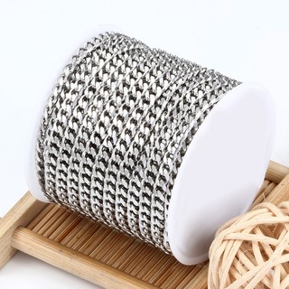 Dây Xích Bằng Thép Không Gỉ 1x3.8mm Tự Làm Trang Sức
