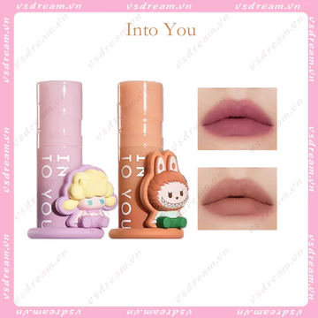 Into You Son pop mart co-Brand Lì Mềm Mịn Như Nhung Nhẹ Nhàng Và Làm Trắng Môi Màu Sắc