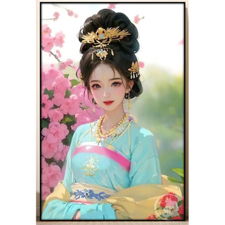 MOZI✨Vẻ đẹp phong cách cổ xưa 40*50cm tranh tô màu theo số nhân vật hoạt hình tranh số hoá anime tranh số hoá sơn acrylic  tranh số hóaTranh Sơn Dầu Trang Trí Tự Làm Hình Phong Cảnh Cổ Điển
