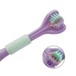 Bàn Chải Đánh Răng Lông Mềm 3 Mặt Với Lưỡi Cạo Hoàn Chỉnh Răng Và Chăm Sóc Kẹo Cao Su Cho Người Lớn