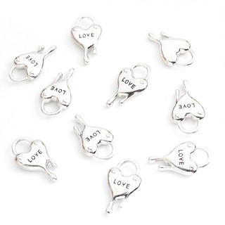 Set 10 Mặt Vòng cổ Hình Ổ Khóa Tình Yêu Bằng Hợp Kim Phong Cách vintage Cho Cặp Đôi diy