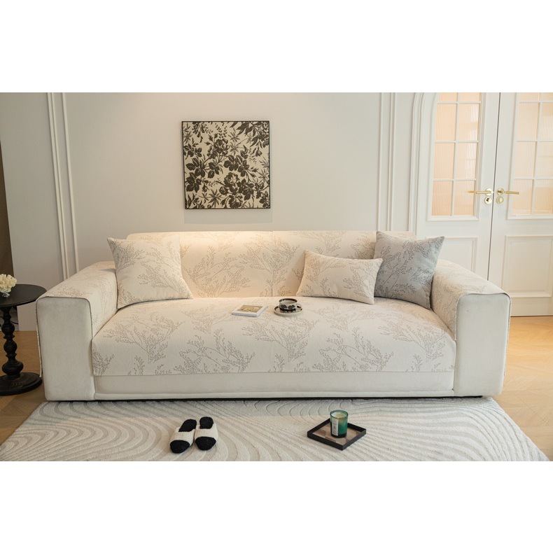Vỏ Bọc Đệm Ghế sofa Da 123 Chỗ Chống Trượt