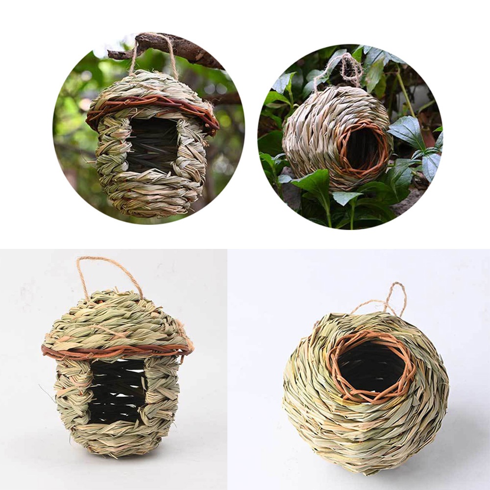 Tổ Chim Bằng Rơm Đan Dùng Trang Trí | Shopee Việt Nam