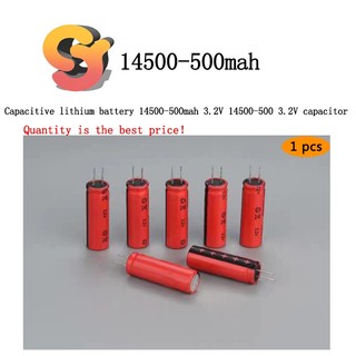 1 Tụ Điện 14500-500mah 3.2v 14500-500 3.2v Màu Đỏ