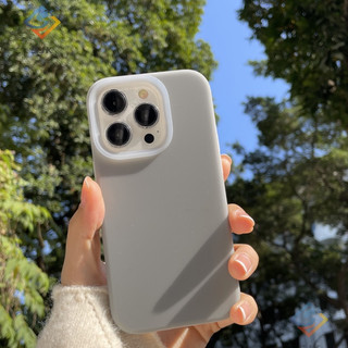 Ốp Điện Thoại Silicon Dẻo Màu Xanh Lá / Hồng / Xám Dễ Thương Chống Rơi Cho iphone 15 14 13 12 11 pro max 12 promax