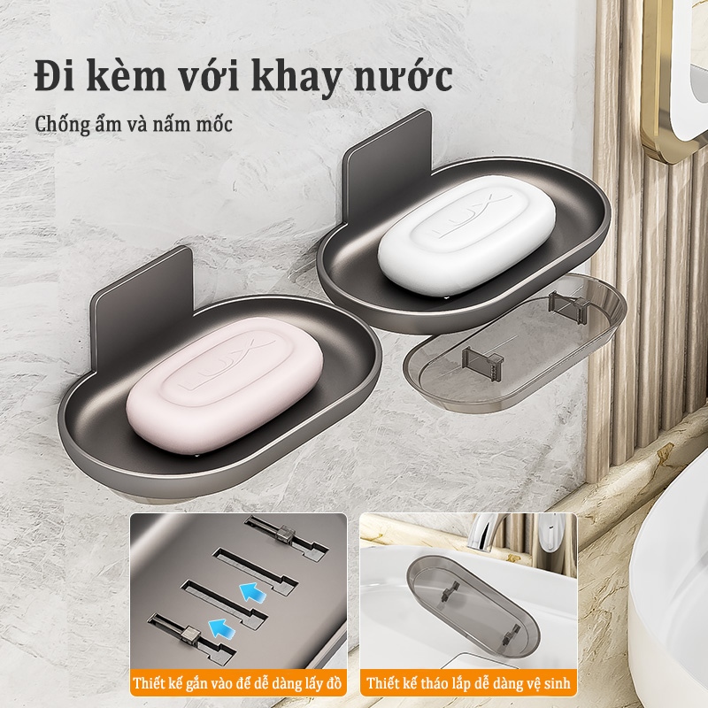 Ảnh MEIDOO Khay Nhôm Đựng Xà Phòng Có Thể Tháo Rời Tiện Dụng Cho Nhà Tắm 3