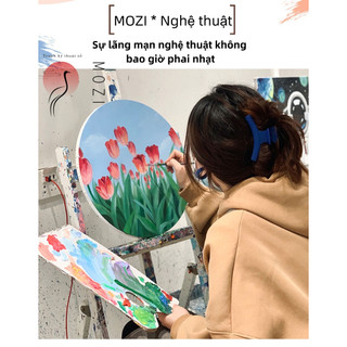 MOZI tranh tô màu theo số 40x50cm nhân vật hoạt hình sơn dầu acrylic trang trí