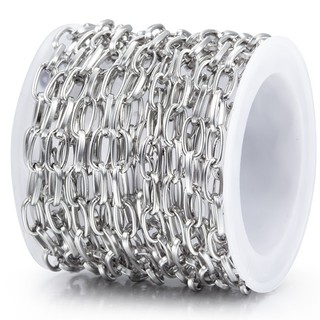Dây Xích Cáp Thép Không Gỉ Cho Trang Sức Làm Phụ Kiện Hình Bầu Dục Liên Kết Vòng Cổ Nam Nữ Vòng Tay DIY Quyến Rũ Đồ Dùng Thủ Công