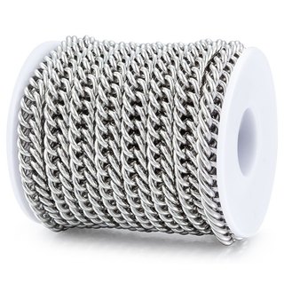Curban Liên Kết Vòng Cổ Nam Đôi Dệt Dây Xích Thép Không Gỉ Cho Trang Sức Làm Phụ Kiện Nữ DIY Charm Handmade Vòng Tay Tiếp Liệu Thủ Công