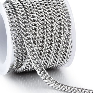 Curban Liên Kết Vòng Cổ Nam Đôi Dệt Dây Xích Thép Không Gỉ Cho Trang Sức Làm Phụ Kiện Nữ DIY Charm Handmade Vòng Tay Tiếp Liệu Thủ Công