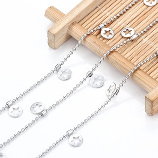 1 Mét Thép Không Gỉ Hạt Chuỗi Ngôi Sao Liên Kết Dây Xích Cho DIY Jewerly Làm Phụ Kiện Vòng Cổ Vòng Tay Mới Nhất Chiều Rộng 1.5 Mm