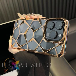 Senior Ốp Điện Thoại Mềm Mạ Điện Lấp Lánh 3d Chống Sốc Cho iphone 15 promax 15 14 13 12 11 pro max
