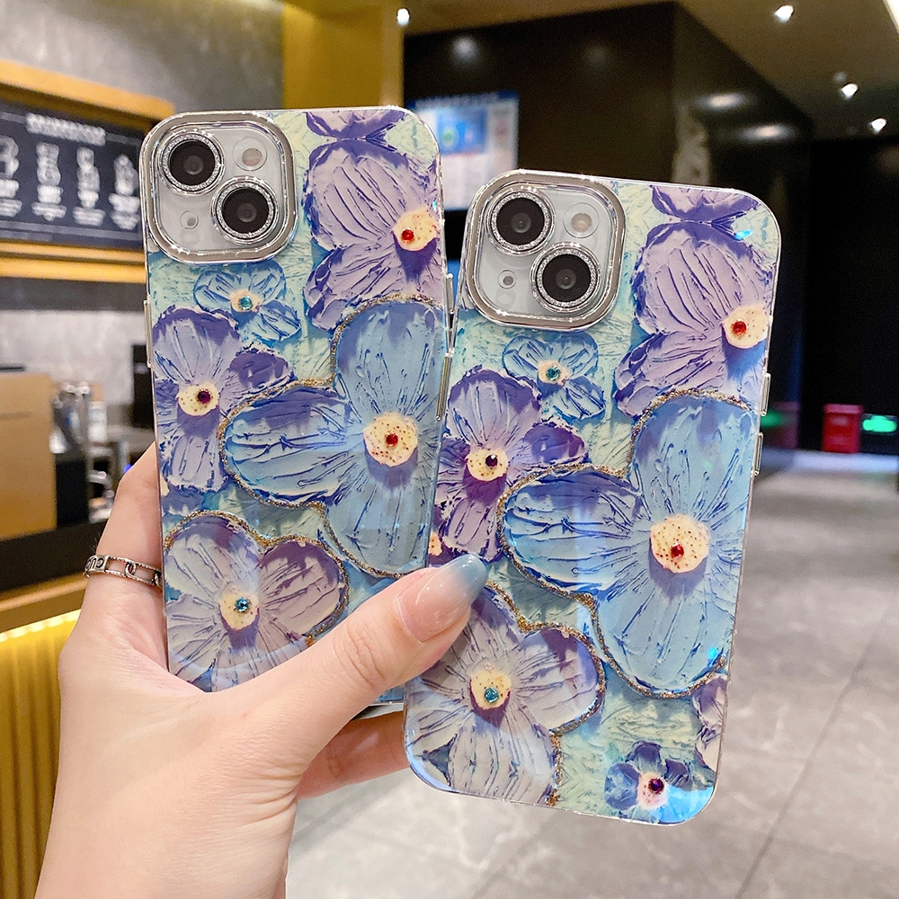 Ốp Lưng Kim TuyếN ChốNg SốC HìNh Hoa Cho iphone 15 14 plus 13 12 11 pro max 11pro 15plus 14plus 11promax 15promax