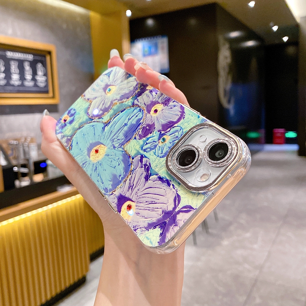 Ốp Lưng Kim TuyếN ChốNg SốC HìNh Hoa Cho iphone 15 14 plus 13 12 11 pro max 11pro 15plus 14plus 11promax 15promax
