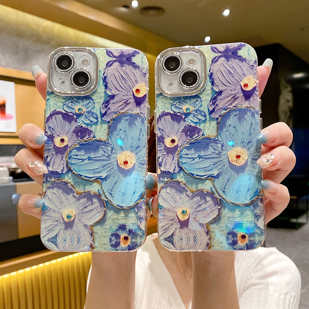 Ốp Lưng Kim TuyếN ChốNg SốC HìNh Hoa Cho iphone 15 14 plus 13 12 11 pro max 11pro 15plus 14plus 11promax 15promax