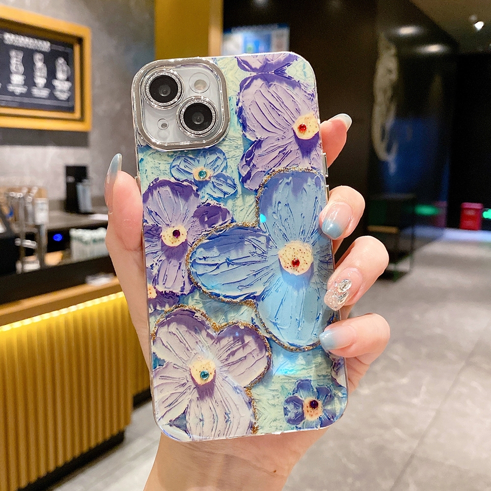 Ốp Lưng Kim TuyếN ChốNg SốC HìNh Hoa Cho iphone 15 14 plus 13 12 11 pro max 11pro 15plus 14plus 11promax 15promax