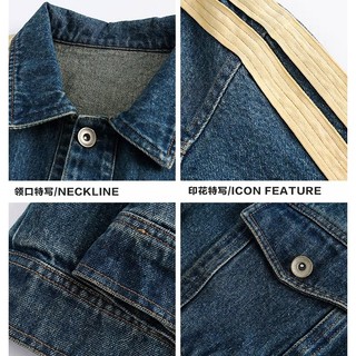 GKSSS  Áo Khoác denim Tay Dài Dáng Rộng Phong Cách retro Mỹ Thời Trang Xuân Thu Hàng Mới Dành Cho Nam Nữ