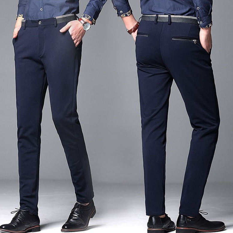 Thời Trang Quần Dài Tới Mắt Cá Chân Dáng Ôm Phong Cách Hàn Quốc Trang Trọng Cho Nam
