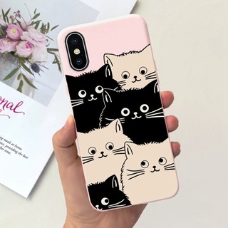 Ốp Điện Thoại tpu Dẻo Họa Tiết Hoạt Hình Khủng Long / Mèo / Vịt Màu Sắc Ngọt Ngào Cho iphone xs max iphonex x s