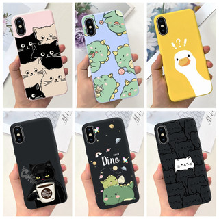Ốp Điện Thoại tpu Dẻo Họa Tiết Hoạt Hình Khủng Long / Mèo / Vịt Màu Sắc Ngọt Ngào Cho iphone xs max iphonex x s