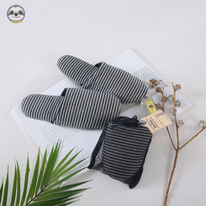 Dép Đi Trong Nhà / Khách Sạn muji Phong Cách Nhật Bản Dày Gấp Gọn Mềm Mại Thoải Mái