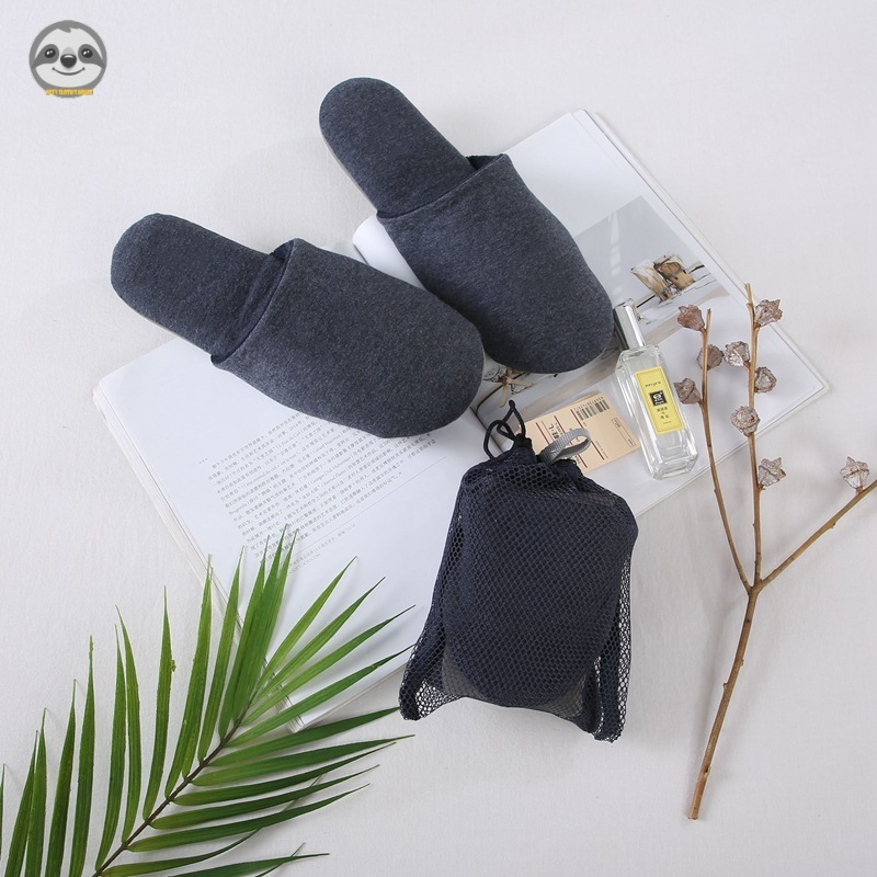 Dép Đi Trong Nhà / Khách Sạn muji Phong Cách Nhật Bản Dày Gấp Gọn Mềm Mại Thoải Mái